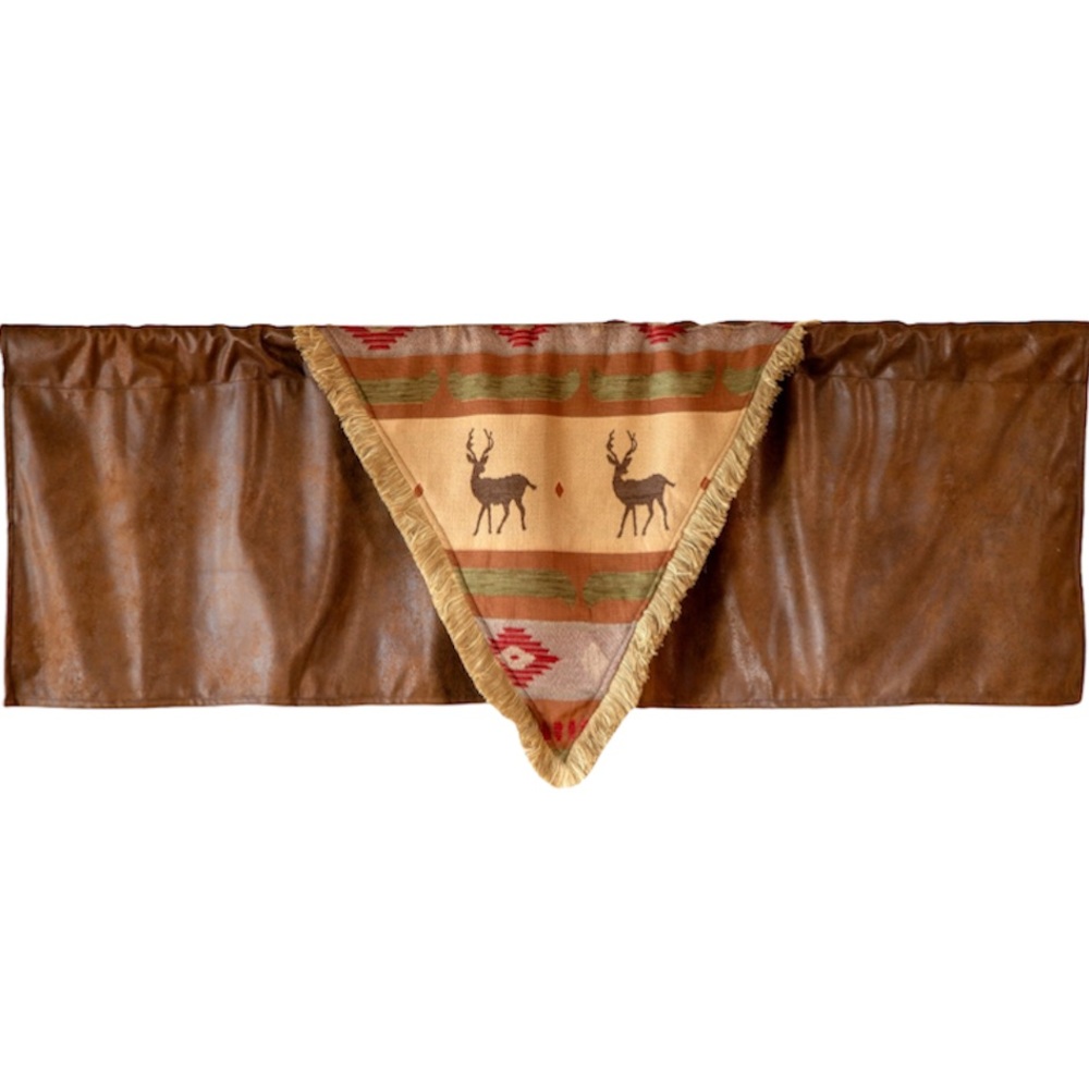 Rustic Cabin Window Valance 54" x 18"